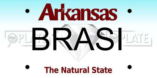 BRASI Arkansas License Plate