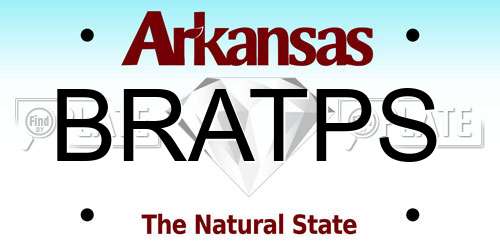 BRATPS Arkansas License Plate