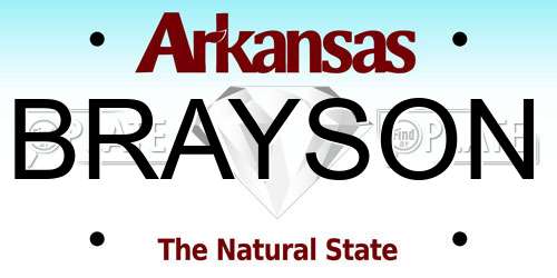 BRAYSON Arkansas License Plate