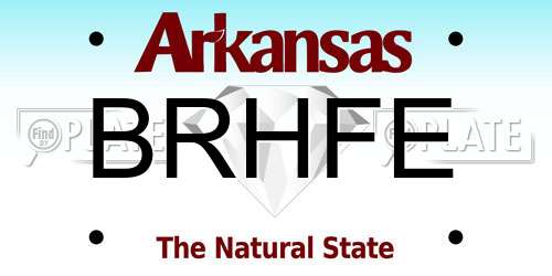 BRHFE Arkansas License Plate