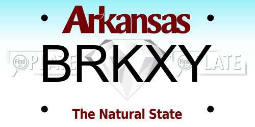 BRKXY Arkansas License Plate