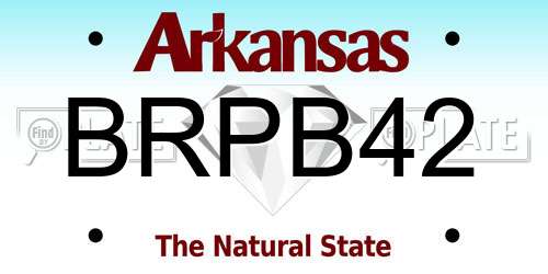 BRPB42 Arkansas License Plate