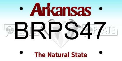 BRPS47 Arkansas License Plate