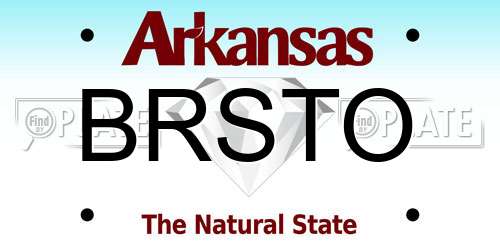 BRSTO Arkansas License Plate