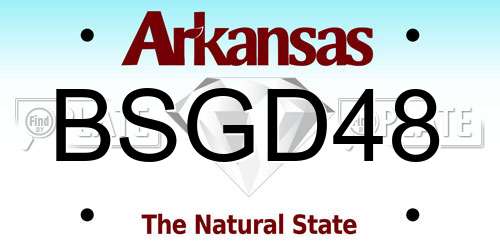BSGD48 Arkansas License Plate