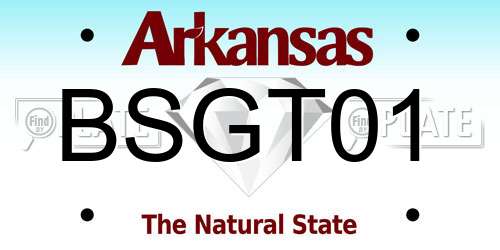 BSGT01 Arkansas License Plate