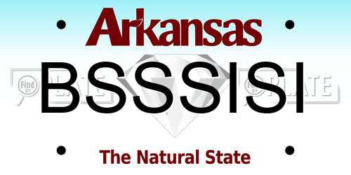 BSSSISI Arkansas License Plate