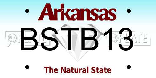 BSTB13 Arkansas License Plate