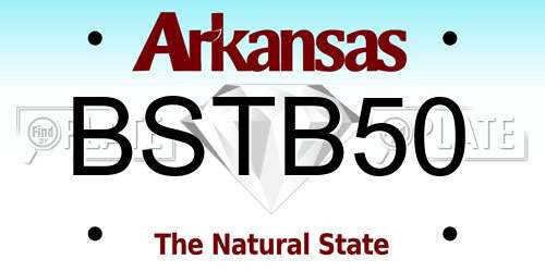 BSTB50 Arkansas License Plate
