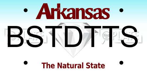 BSTDTTS Arkansas License Plate