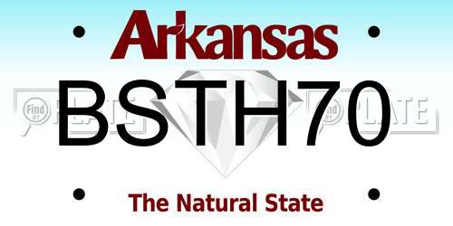 BSTH70 Arkansas License Plate