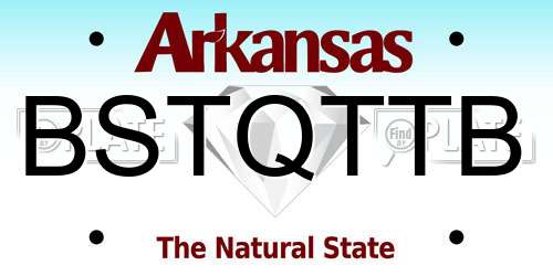 BSTQTTB Arkansas License Plate