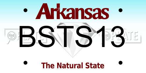 BSTS13 Arkansas License Plate