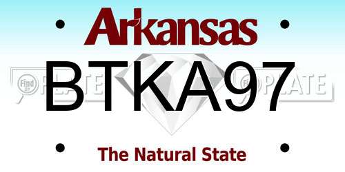 BTKA97 Arkansas License Plate