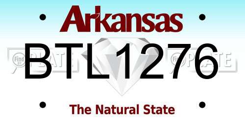 BTL1276 Arkansas License Plate