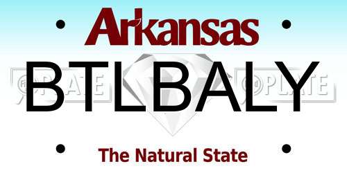 BTLBALY Arkansas License Plate