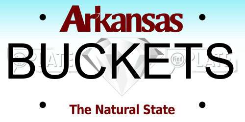 BUCKETS Arkansas License Plate