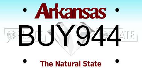 BUY944 Arkansas License Plate