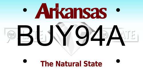 BUY94A Arkansas License Plate