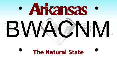 BWACNM Arkansas License Plate