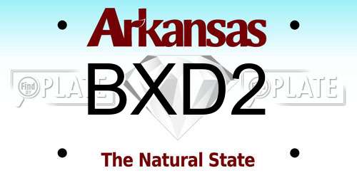 BXD2 Arkansas License Plate