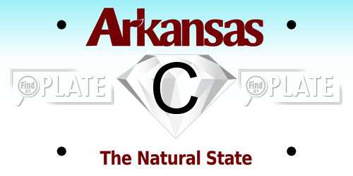 C Arkansas License Plate