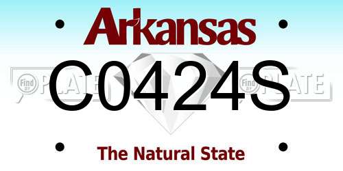 C0424S Arkansas License Plate