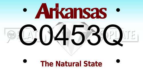 C0453Q Arkansas License Plate