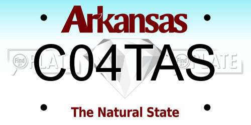 C04TAS Arkansas License Plate