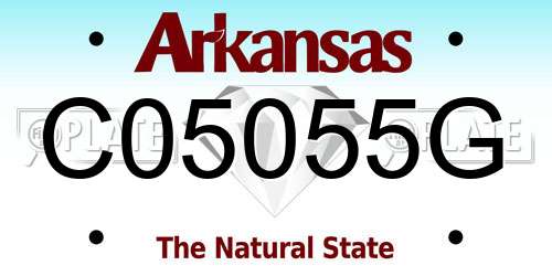 C05055G Arkansas License Plate