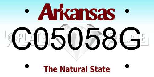 C05058G Arkansas License Plate