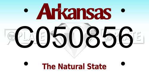C050856 Arkansas License Plate
