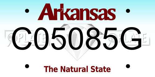 C05085G Arkansas License Plate