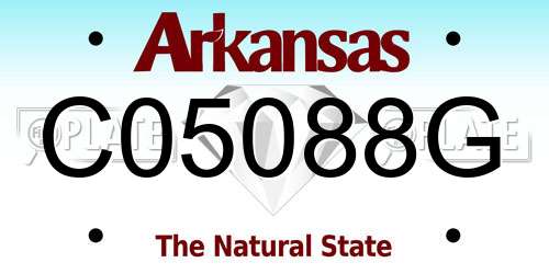 C05088G Arkansas License Plate