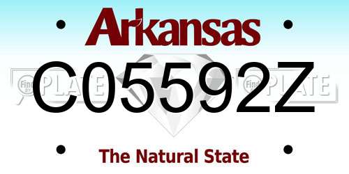 C05592Z Arkansas License Plate