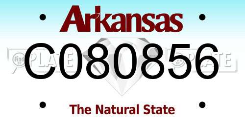 C080856 Arkansas License Plate