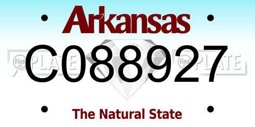 C088927 Arkansas License Plate