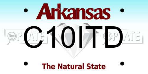 C10ITD Arkansas License Plate