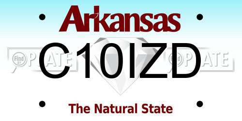 C10IZD Arkansas License Plate