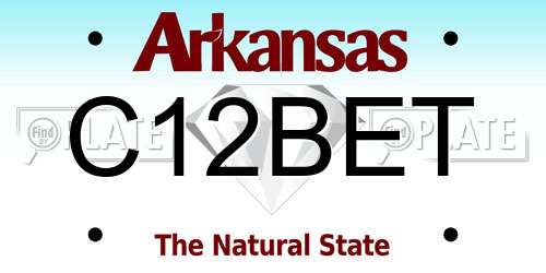C12BET Arkansas License Plate