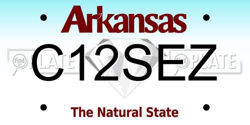 C12SEZ Arkansas License Plate