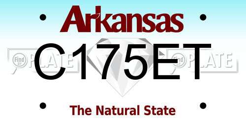 C175ET Arkansas License Plate