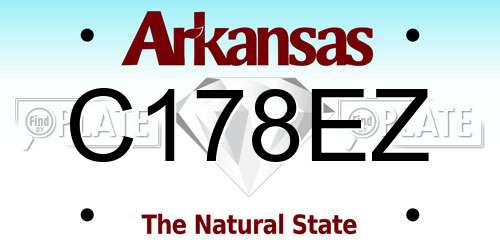 C178EZ Arkansas License Plate