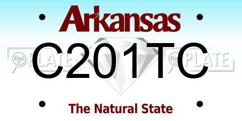 C201TC Arkansas License Plate
