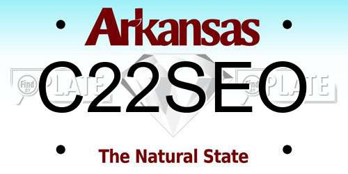 C22SEO Arkansas License Plate