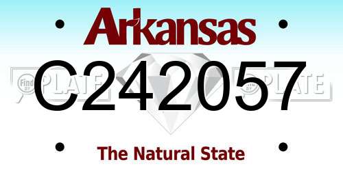 C242057 Arkansas License Plate