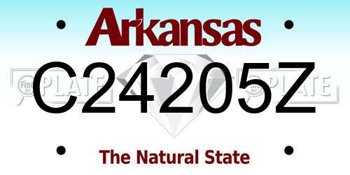 C24205Z Arkansas License Plate
