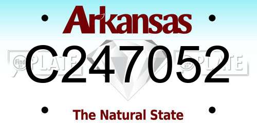 C247052 Arkansas License Plate