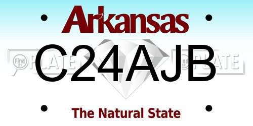 C24AJB Arkansas License Plate
