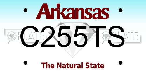 C255TS Arkansas License Plate